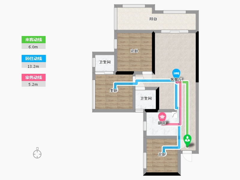 四川省-宜宾市-梦想N -83.00-户型库-动静线