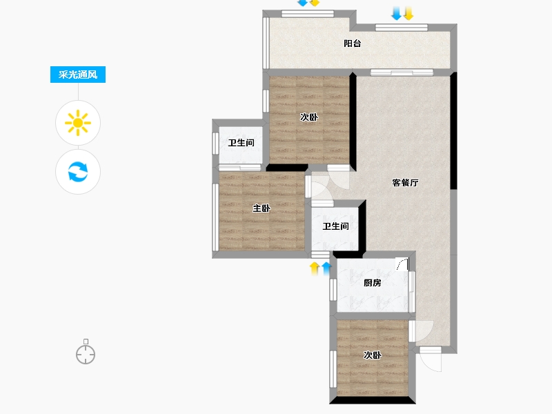 四川省-宜宾市-梦想N -83.00-户型库-采光通风