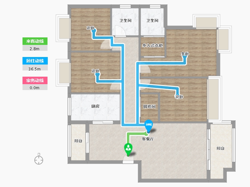 江西省-鹰潭市-信江国际-110.00-户型库-动静线