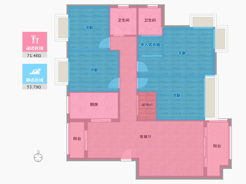 江西省-鹰潭市-信江国际-110.00-户型库-动静分区