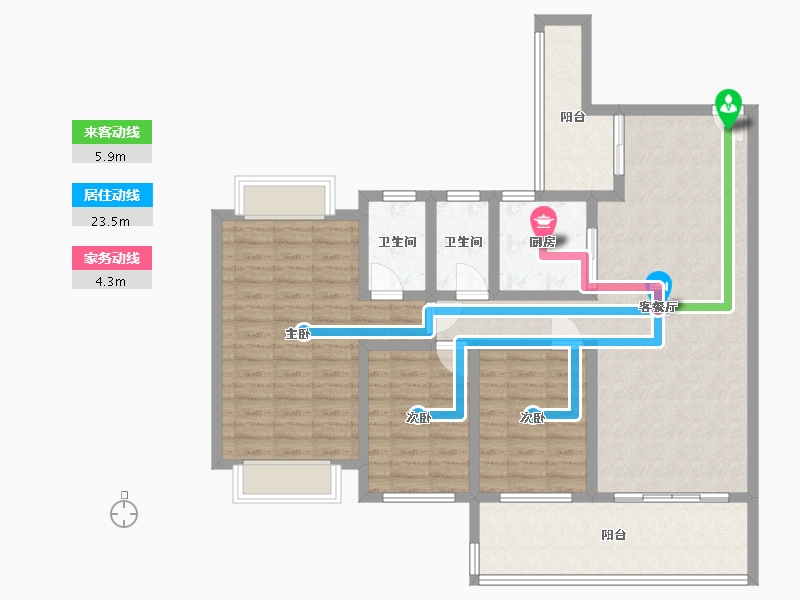 广东省-中山市-正德天水湖-103.00-户型库-动静线