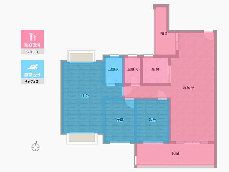 广东省-中山市-正德天水湖-103.00-户型库-动静分区