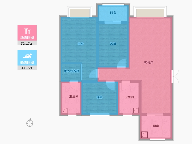 山东省-滨州市-齐诚园-97.80-户型库-动静分区