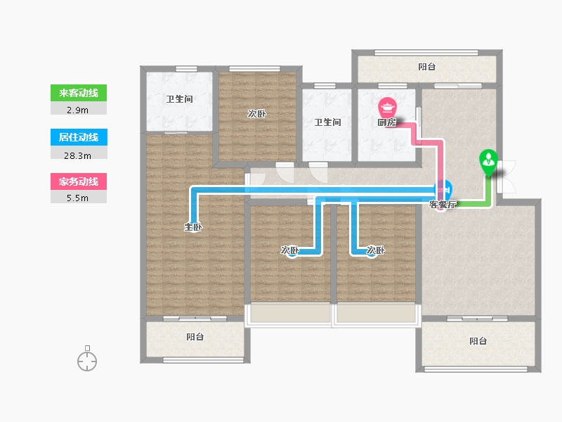 安徽省-六安市-悠然南溪-158.00-户型库-动静线