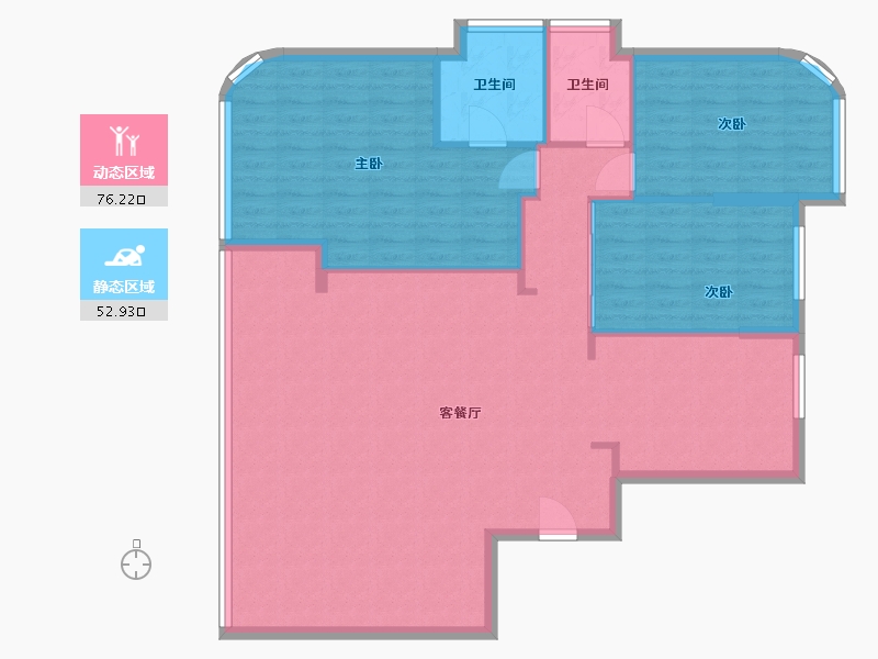 福建省-福州市-融信白宫-123.00-户型库-动静分区