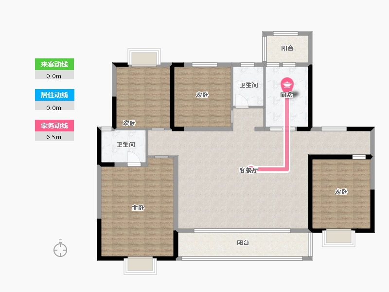 四川省-成都市-人居荟澜阁-160.00-户型库-动静线