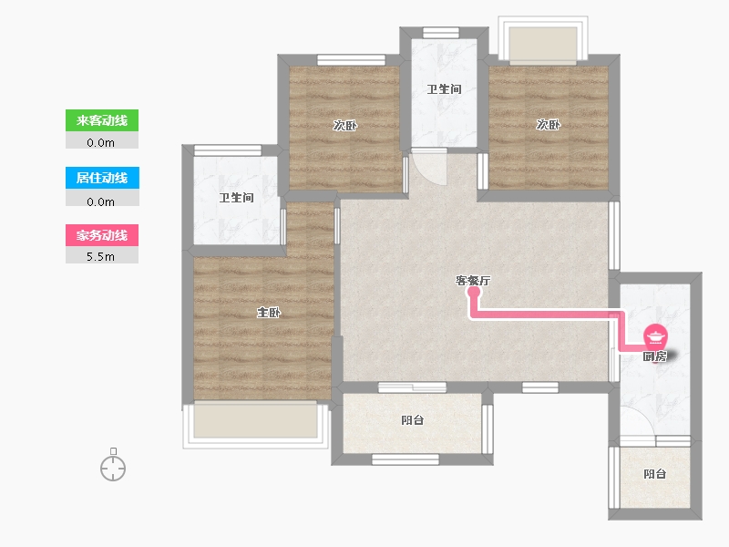 四川省-成都市-成发紫悦府-78.00-户型库-动静线