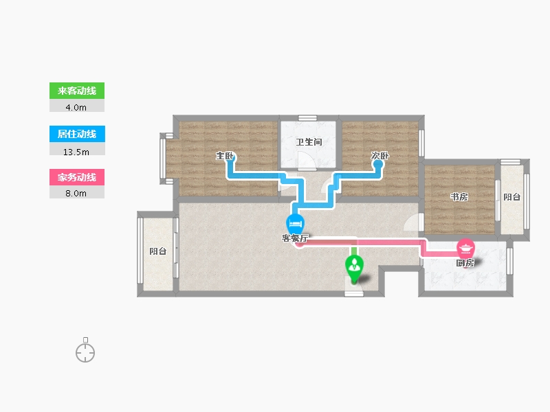 河北省-张家口市-旺泰西区-93.80-户型库-动静线