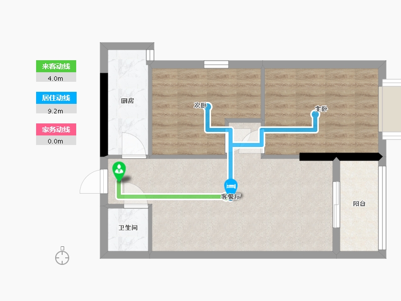 广西壮族自治区-南宁市-和德新天地-70.00-户型库-动静线