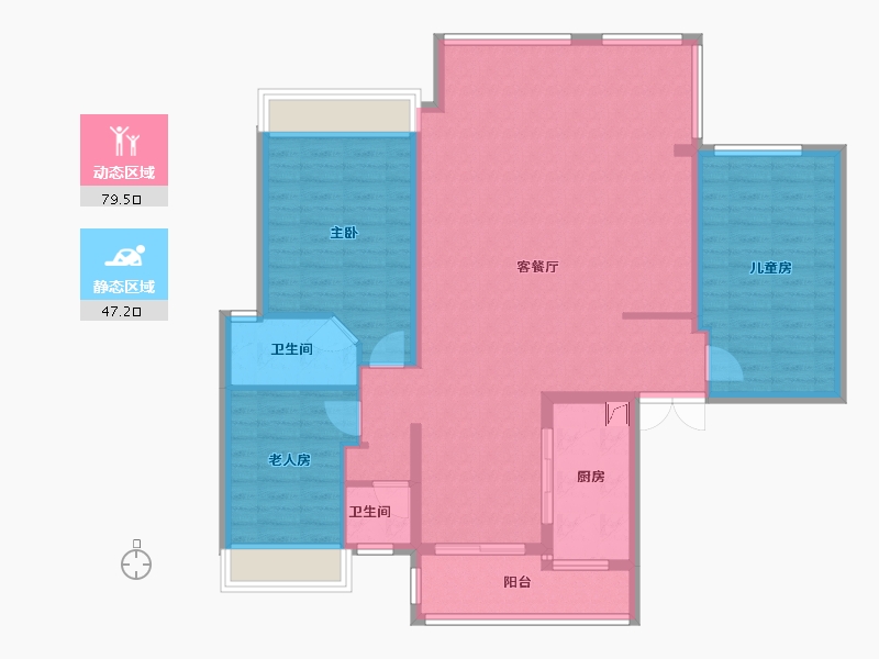 湖南省-永州市-大宁府-130.00-户型库-动静分区