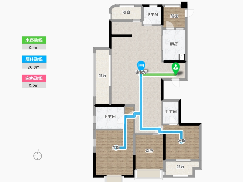 浙江省-绍兴市-融信-158.00-户型库-动静线