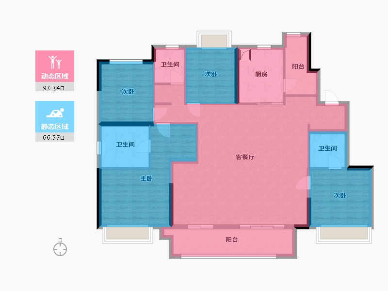 安徽省-阜阳市-弘阳府-145.00-户型库-动静分区