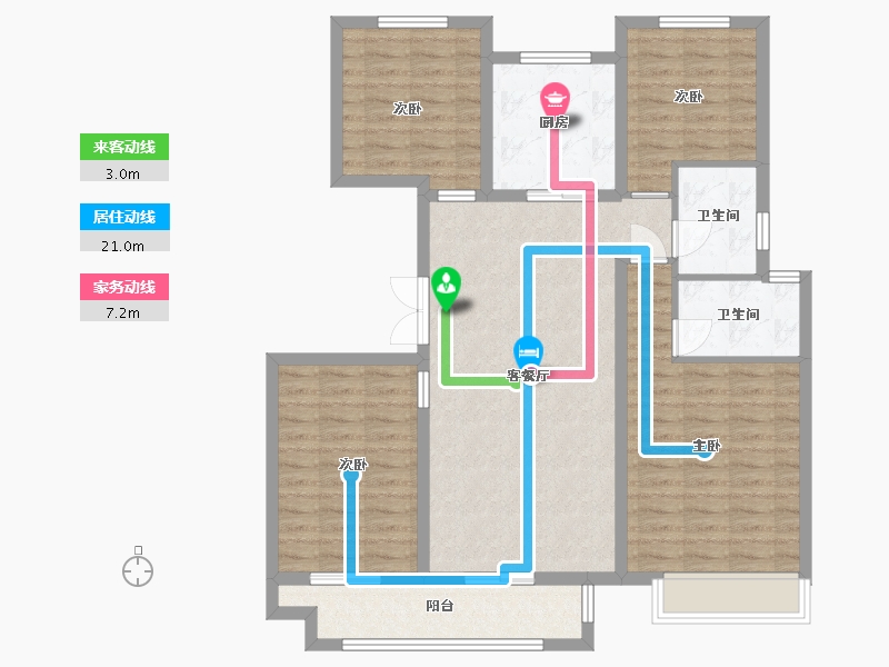 山东省-枣庄市-汇众·海志府-142.00-户型库-动静线