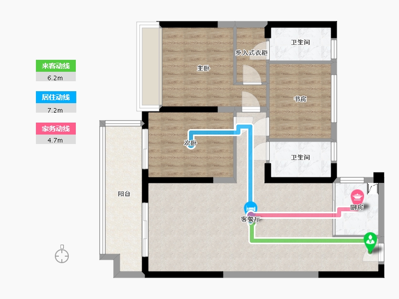 广西壮族自治区-百色市-万嘉-丽景湾-109.00-户型库-动静线