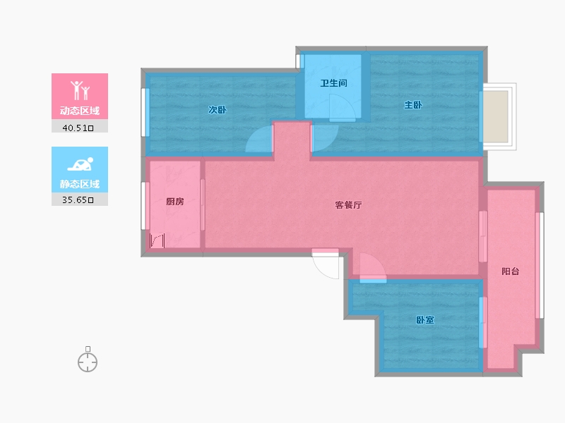 河南省-濮阳市-清华玖号院-80.00-户型库-动静分区