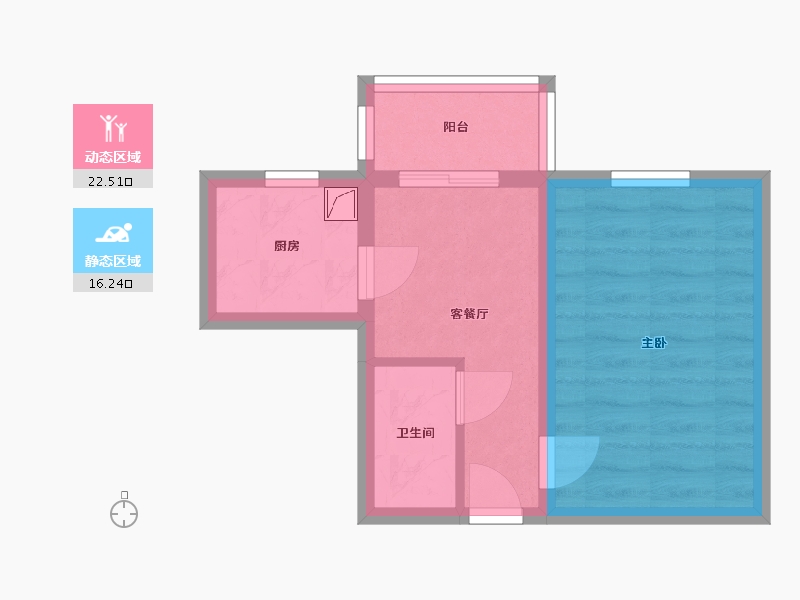 北京-北京市-和平里七区七号楼-30.00-户型库-动静分区