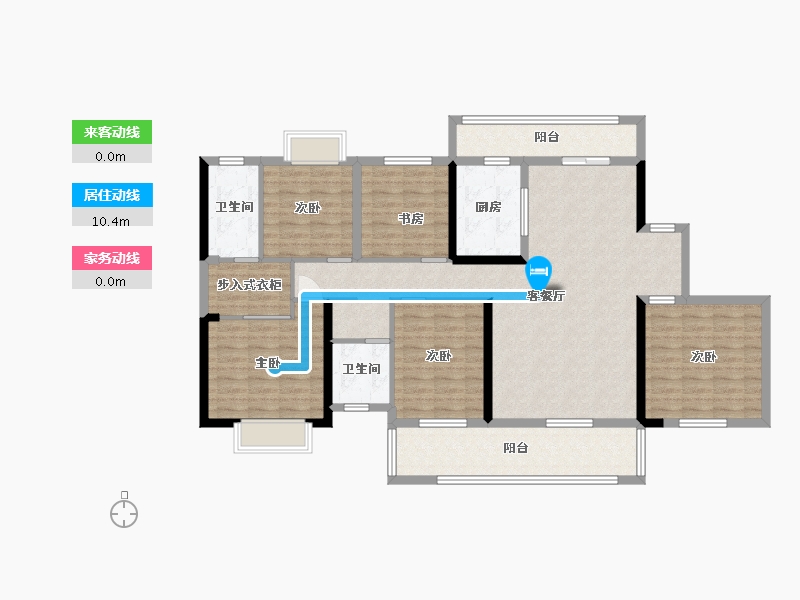 湖南省-郴州市-东江首府-176.00-户型库-动静线