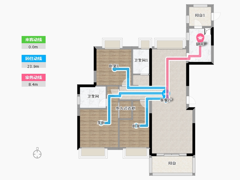 广西壮族自治区-柳州市-荣和天誉-125.00-户型库-动静线