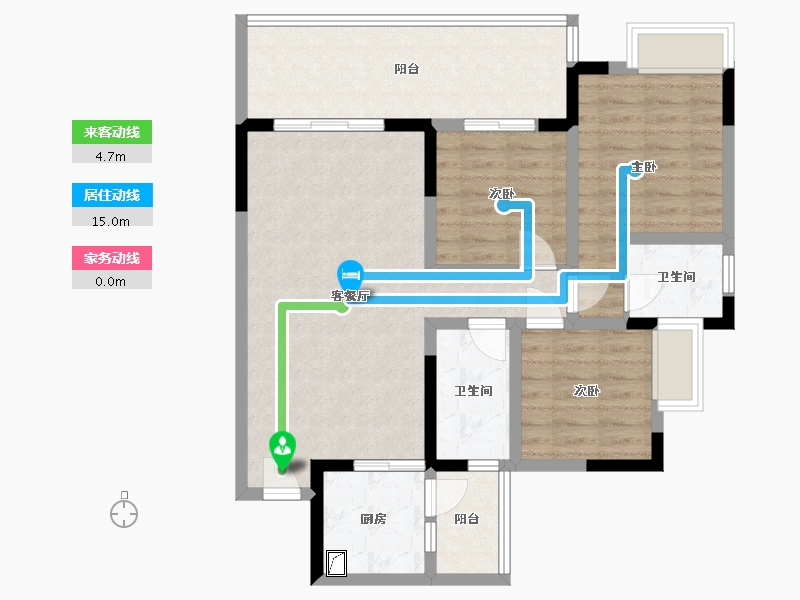 四川省-绵阳市-御景江山9-1-3号-89.00-户型库-动静线