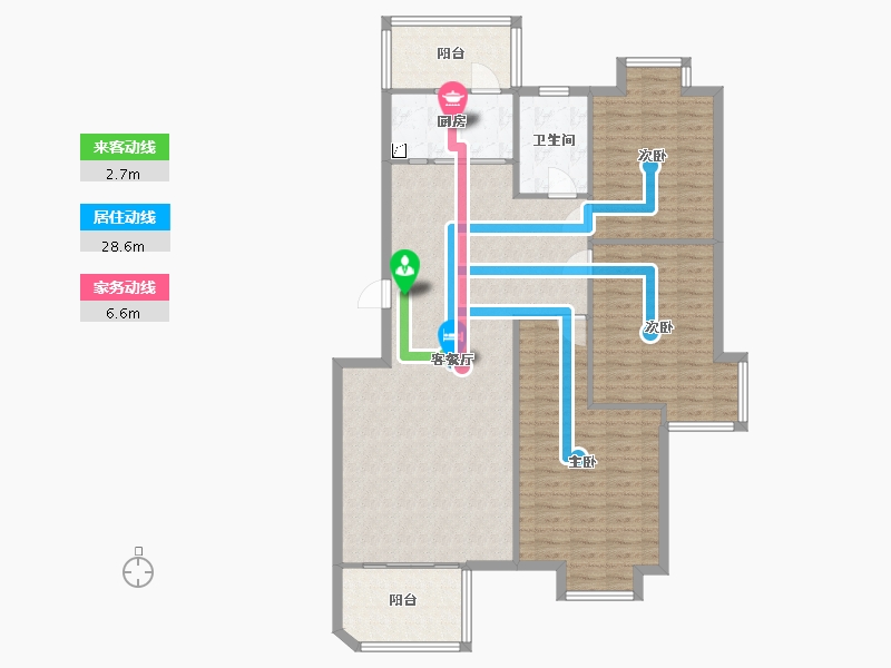 安徽省-合肥市-南湖春城-113.09-户型库-动静线