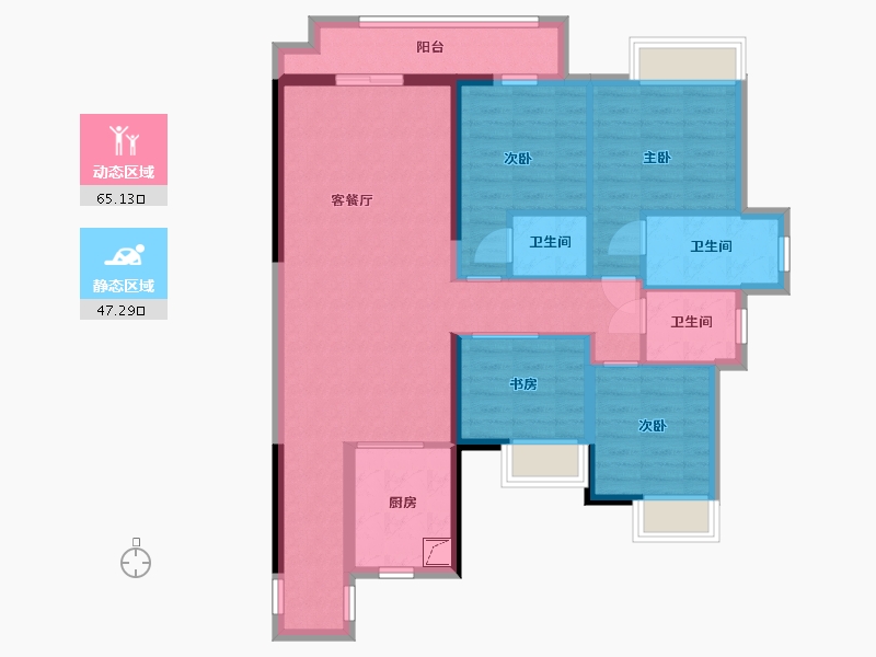 江西省-赣州市-信丰嘉福未来城-100.00-户型库-动静分区