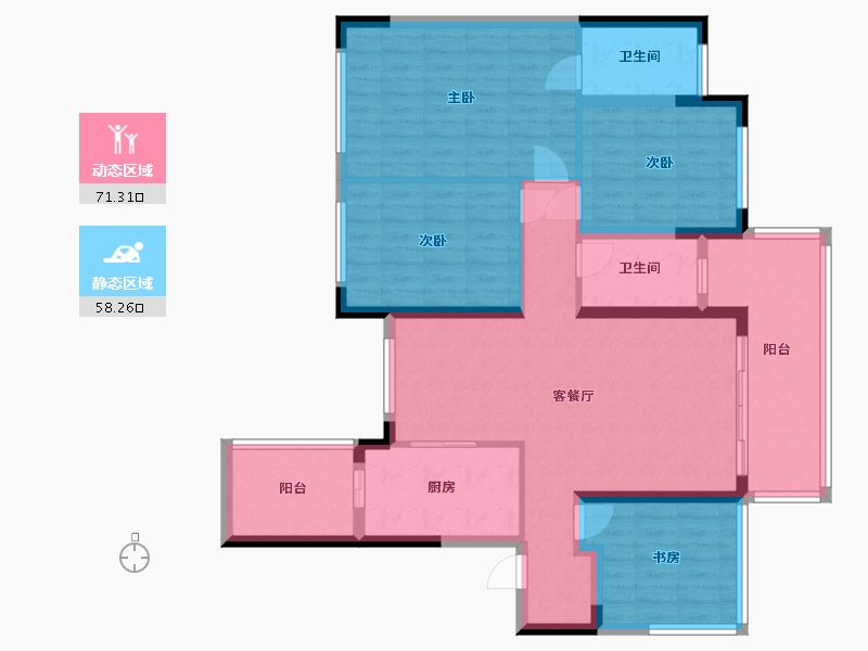 广西壮族自治区-玉林市-绿地城-100.00-户型库-动静分区