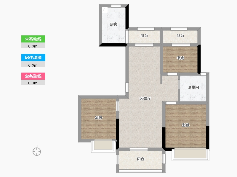 安徽省-马鞍山市-东鼎一品-88.00-户型库-动静线