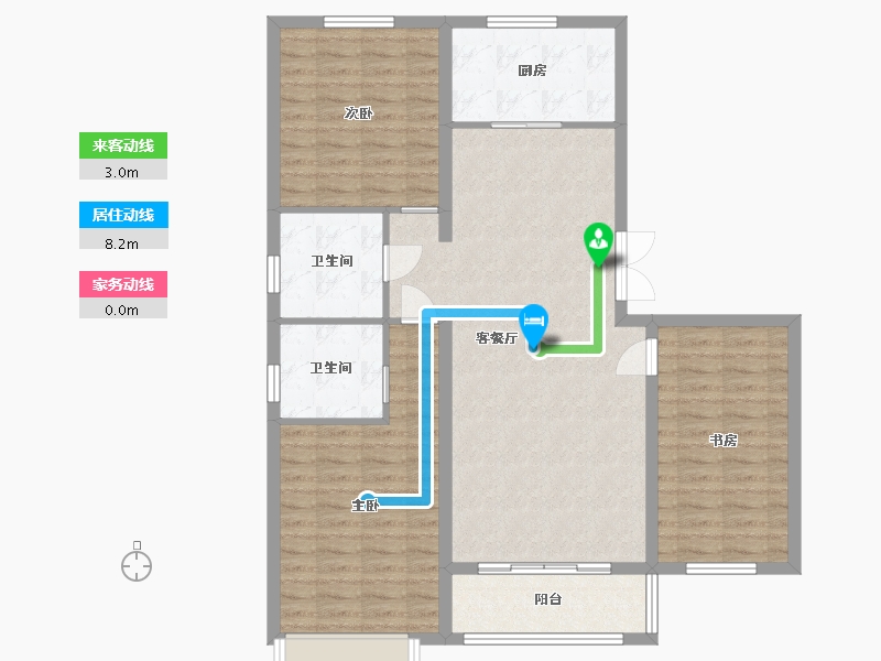 山西省-大同市-文兴首席-105.00-户型库-动静线