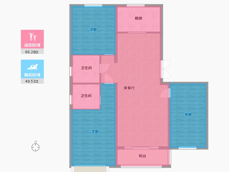 山西省-大同市-文兴首席-105.00-户型库-动静分区