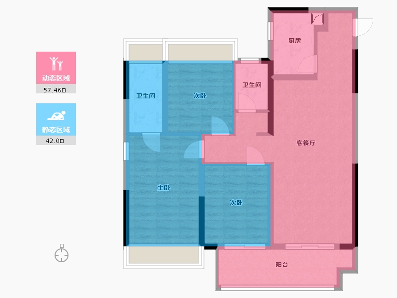 河南省-南阳市-正弘熙悦-94.00-户型库-动静分区