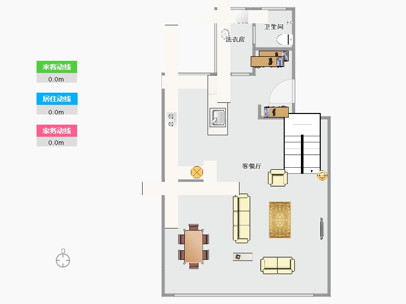 辽宁省-大连市-华发山庄-82.47-户型库-动静线