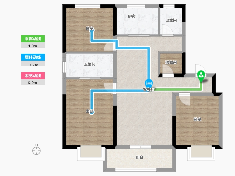 山东省-济南市-万象东方-92.71-户型库-动静线