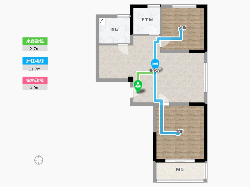 浙江省-温州市-温化锦园-70.32-户型库-动静线