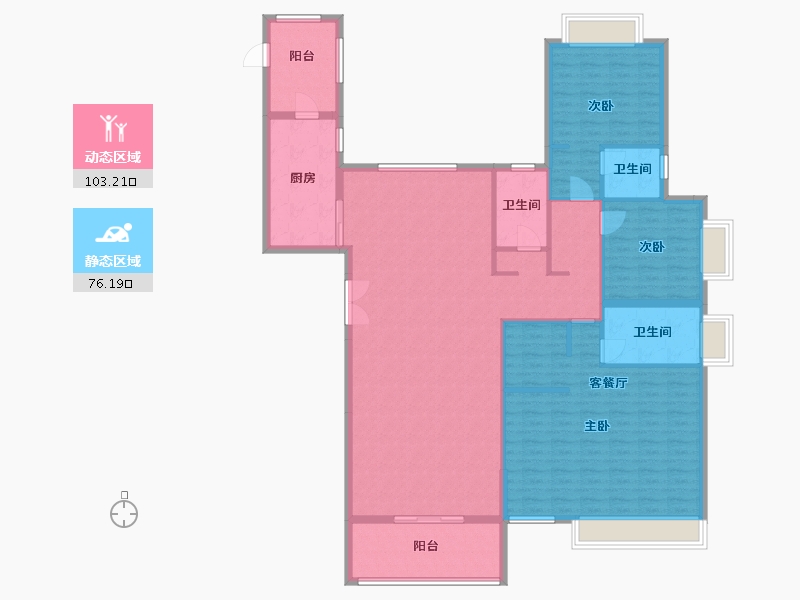 海南省-海口市-长弘御府-200.00-户型库-动静分区