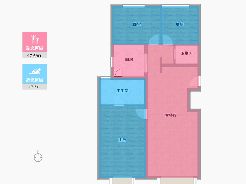 北京-北京市-天竺悦府-100.00-户型库-动静分区