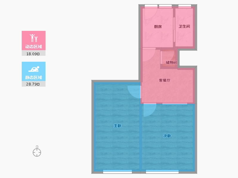 上海-上海市-上钢八村-40.00-户型库-动静分区