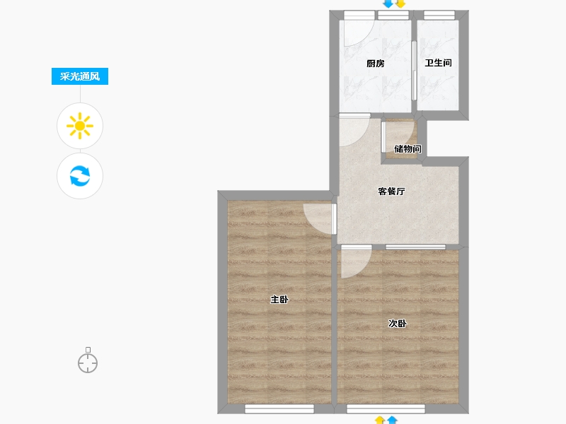 上海-上海市-上钢八村-40.00-户型库-采光通风