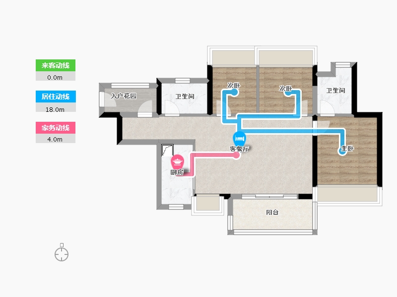 广东省-广州市-星汇尚景花园-74.05-户型库-动静线