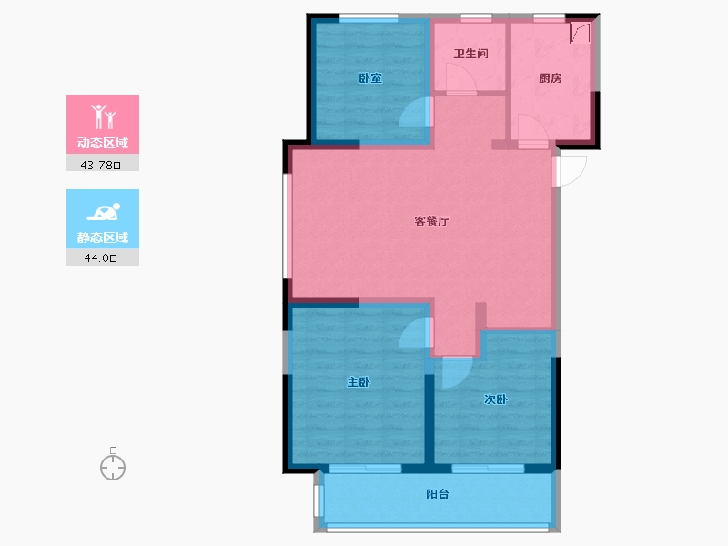 山东省-德州市-绿城德达玉园-95.00-户型库-动静分区