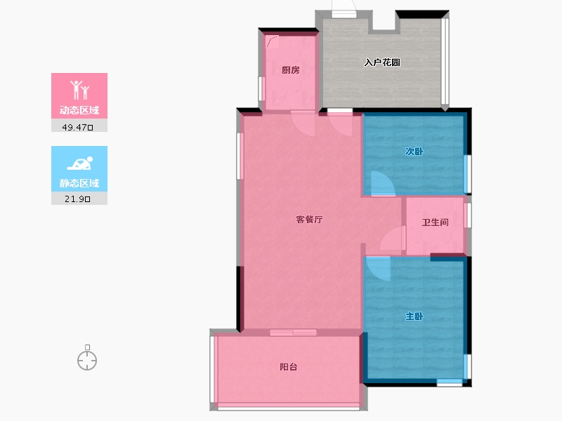 海南省-海口市-晨晖玺樾-89.00-户型库-动静分区