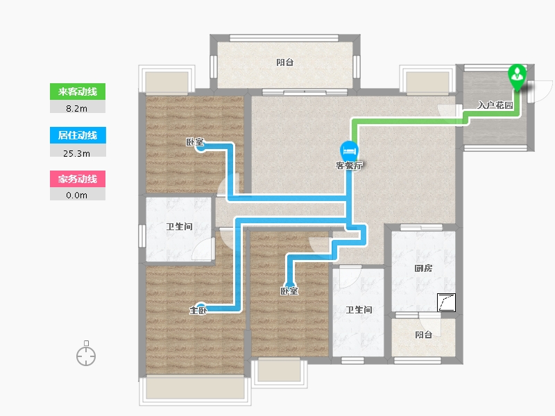 广东省-湛江市-安康・金海湾-127.00-户型库-动静线