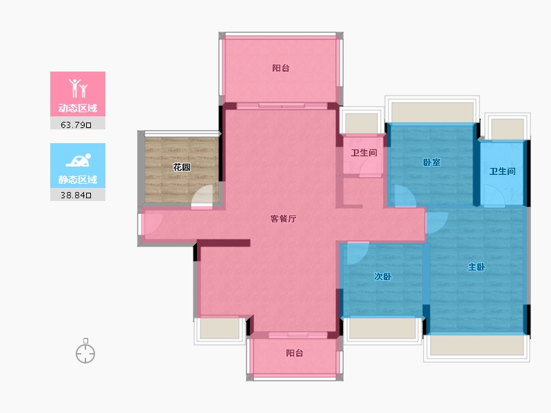 广西壮族自治区-桂林市-绿涛-110.00-户型库-动静分区