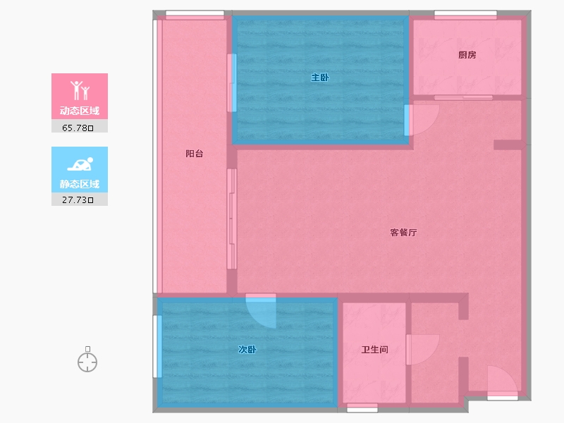 青海省-西宁市-鼎和家园-100.00-户型库-动静分区