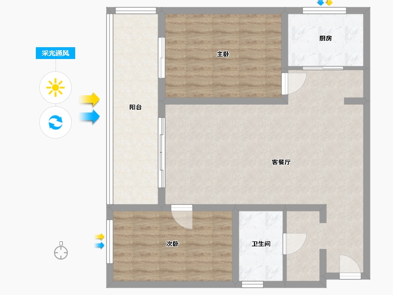 青海省-西宁市-鼎和家园-100.00-户型库-采光通风