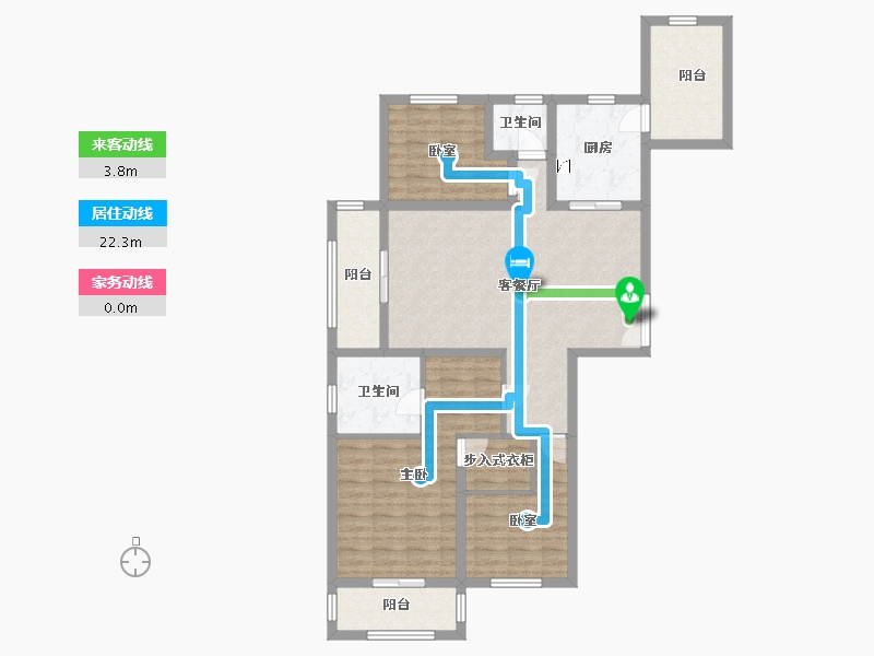 江苏省-常州市-龙德花园-115.96-户型库-动静线