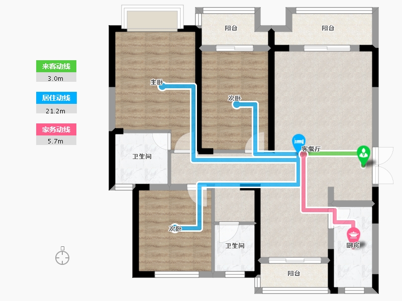 河南省-三门峡市-九玺台-107.00-户型库-动静线