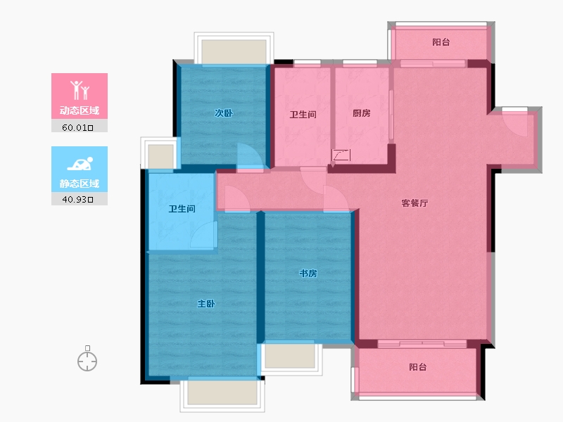 广东省-惠州市-东江月岛-119.00-户型库-动静分区