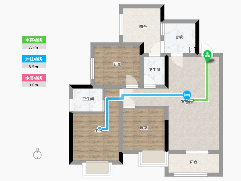 四川省-达州市-乐基优悦广场-105.19-户型库-动静线