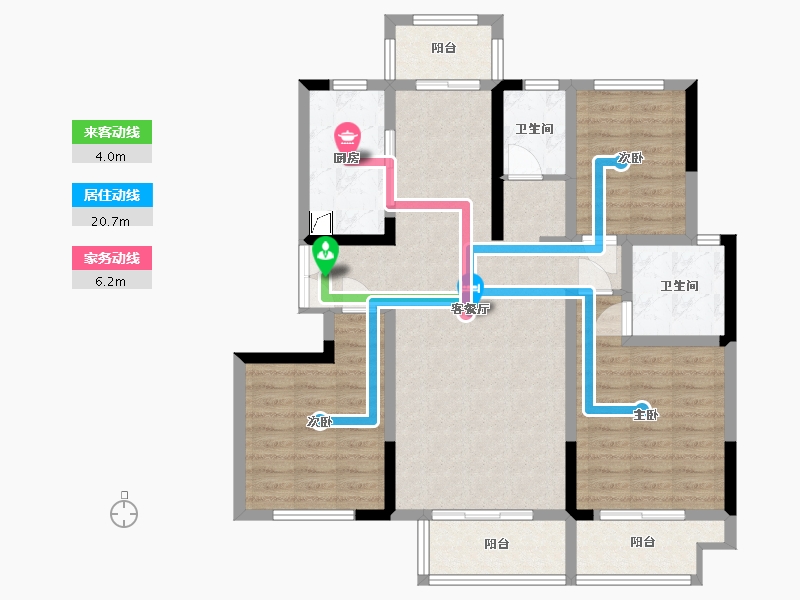 河南省-郑州市-登封正商裕园-134.00-户型库-动静线