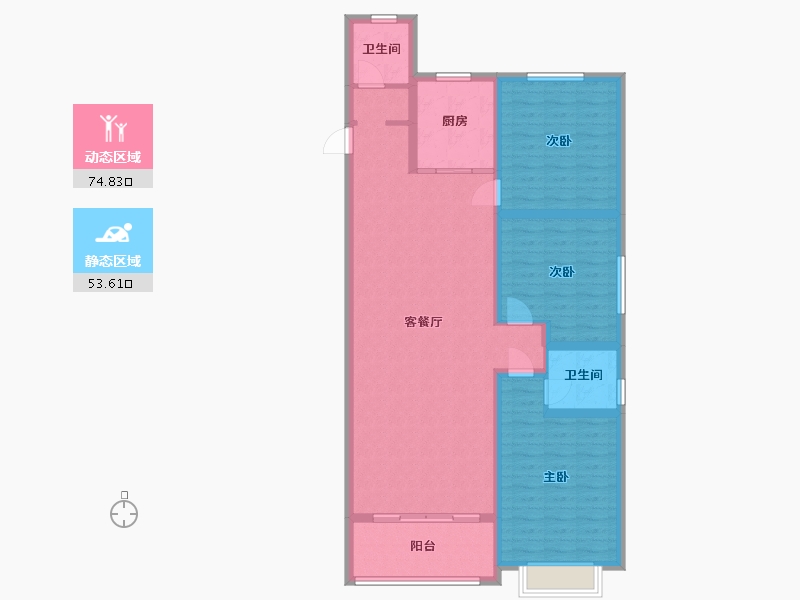 山东省-德州市-瑞明国际-116.00-户型库-动静分区